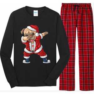 Dabbing Dog Bulldog Dab Dance Xmas Pajama Merry Christmas Cute Gift Long Sleeve Pajama Set