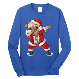 Dabbing Dog Bulldog Dab Dance Xmas Pajama Merry Christmas Cute Gift Long Sleeve Shirt