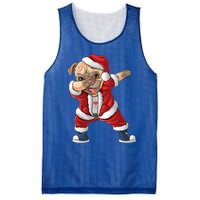 Dabbing Dog Bulldog Dab Dance Xmas Pajama Merry Christmas Cute Gift Mesh Reversible Basketball Jersey Tank