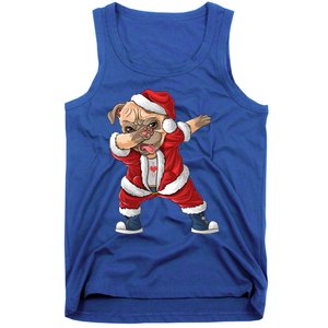 Dabbing Dog Bulldog Dab Dance Xmas Pajama Merry Christmas Cute Gift Tank Top