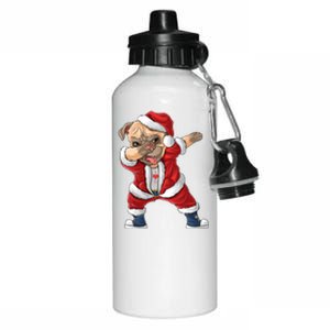 Dabbing Dog Bulldog Dab Dance Xmas Pajama Merry Christmas Cute Gift Aluminum Water Bottle 