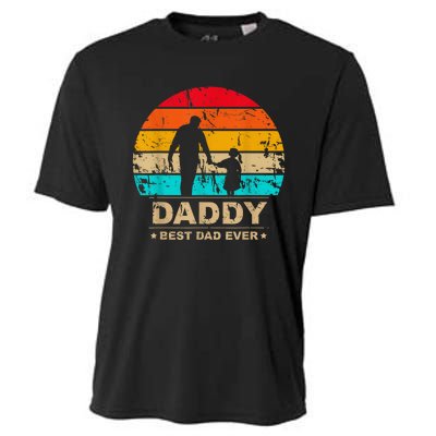 Daddy Daughter Best Dad Ever Father's Day Vintage Cooling Performance Crew T-Shirt