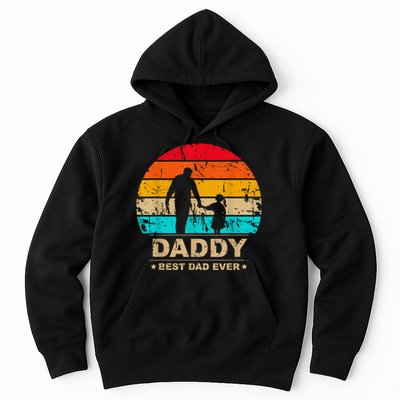 Daddy Daughter Best Dad Ever Father's Day Vintage Hoodie