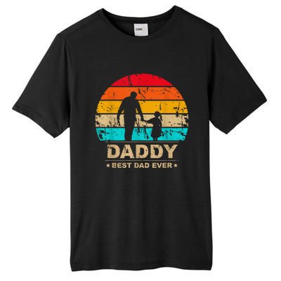 Daddy Daughter Best Dad Ever Father's Day Vintage Tall Fusion ChromaSoft Performance T-Shirt