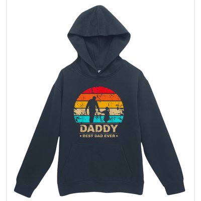 Daddy Daughter Best Dad Ever Father's Day Vintage Urban Pullover Hoodie