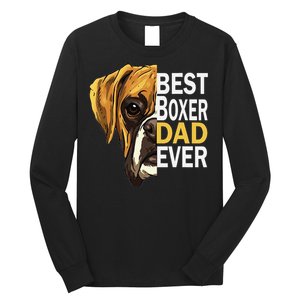 Dog dad, best dog dad ever, dog dad boxer dad Long Sleeve Shirt