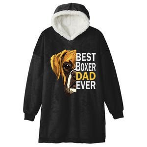 Dog dad, best dog dad ever, dog dad boxer dad Hooded Wearable Blanket