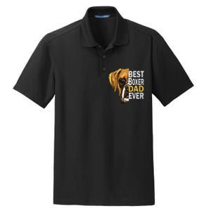 Dog dad, best dog dad ever, dog dad boxer dad Dry Zone Grid Polo