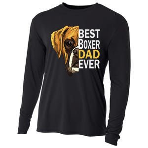 Dog dad, best dog dad ever, dog dad boxer dad Cooling Performance Long Sleeve Crew