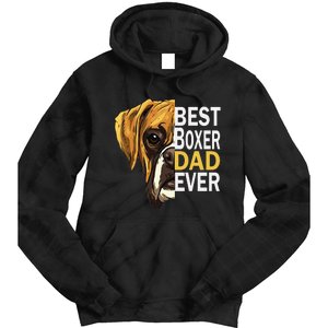 Dog dad, best dog dad ever, dog dad boxer dad Tie Dye Hoodie