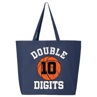 Double Digits Birthday Decorations Boy 10th Basketball Bday 25L Jumbo Tote