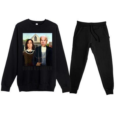 Dumb & Dumber Biden Harris Premium Crewneck Sweatsuit Set