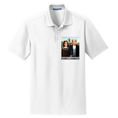 Dumb & Dumber Biden Harris Dry Zone Grid Polo