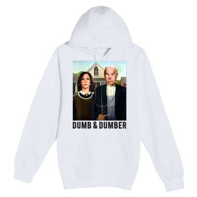 Dumb & Dumber Biden Harris Premium Pullover Hoodie