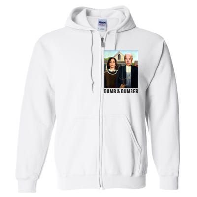 Dumb & Dumber Biden Harris Full Zip Hoodie