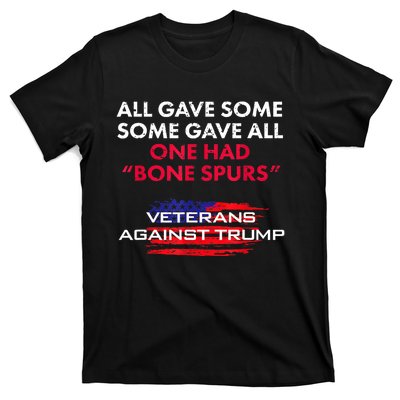 Anti trump Draft Dodger Bone Spurs For Vets Veterans  Gift T-Shirt