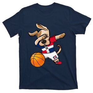 Dog Dabbing Basketball Dominican Republic Jersey T-Shirt