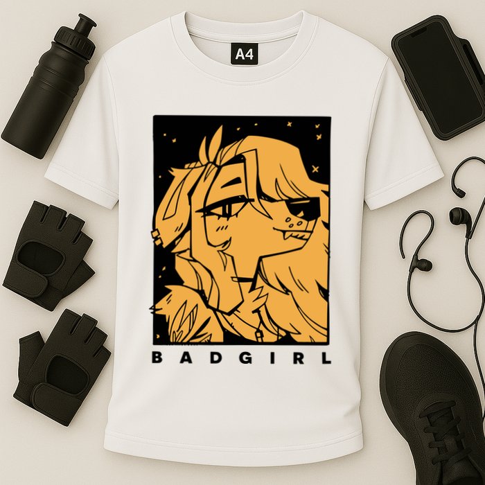 Double Dog Bad Girl Cooling Performance Crew T-Shirt
