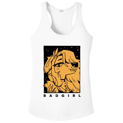 Double Dog Bad Girl Ladies PosiCharge Competitor Racerback Tank