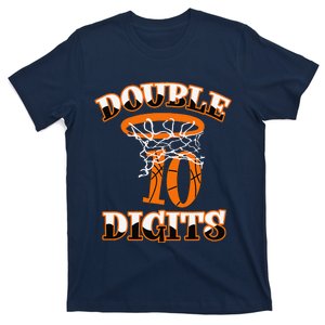 Double Digits Birthday Decorations Boy 10 Basketball 10th T-Shirt