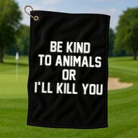 Doris Day Be Kind To Animals Golf Towel