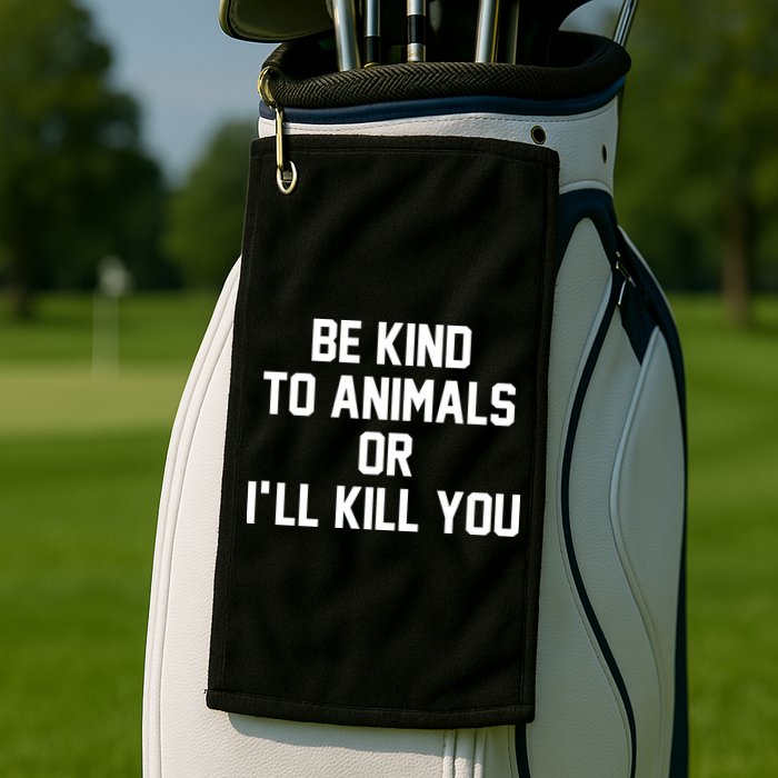 Doris Day Be Kind To Animals Golf Towel