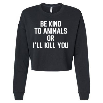 Doris Day Be Kind To Animals Cropped Pullover Crew