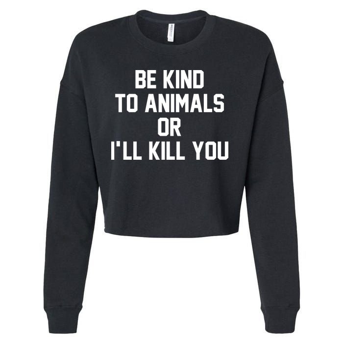 Doris Day Be Kind To Animals Cropped Pullover Crew