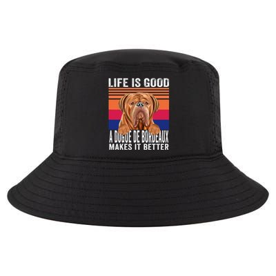 Dogues De Bordeaux Makes Your Life Good Vintage Cool Comfort Performance Bucket Hat