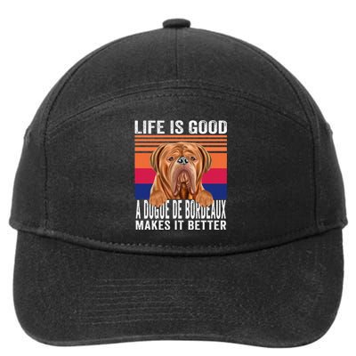 Dogues De Bordeaux Makes Your Life Good Vintage 7-Panel Snapback Hat