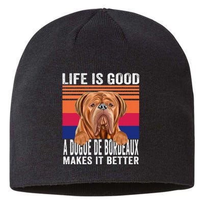 Dogues De Bordeaux Makes Your Life Good Vintage Sustainable Beanie