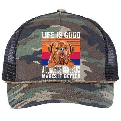 Dogues De Bordeaux Makes Your Life Good Vintage Retro Rope Trucker Hat Cap