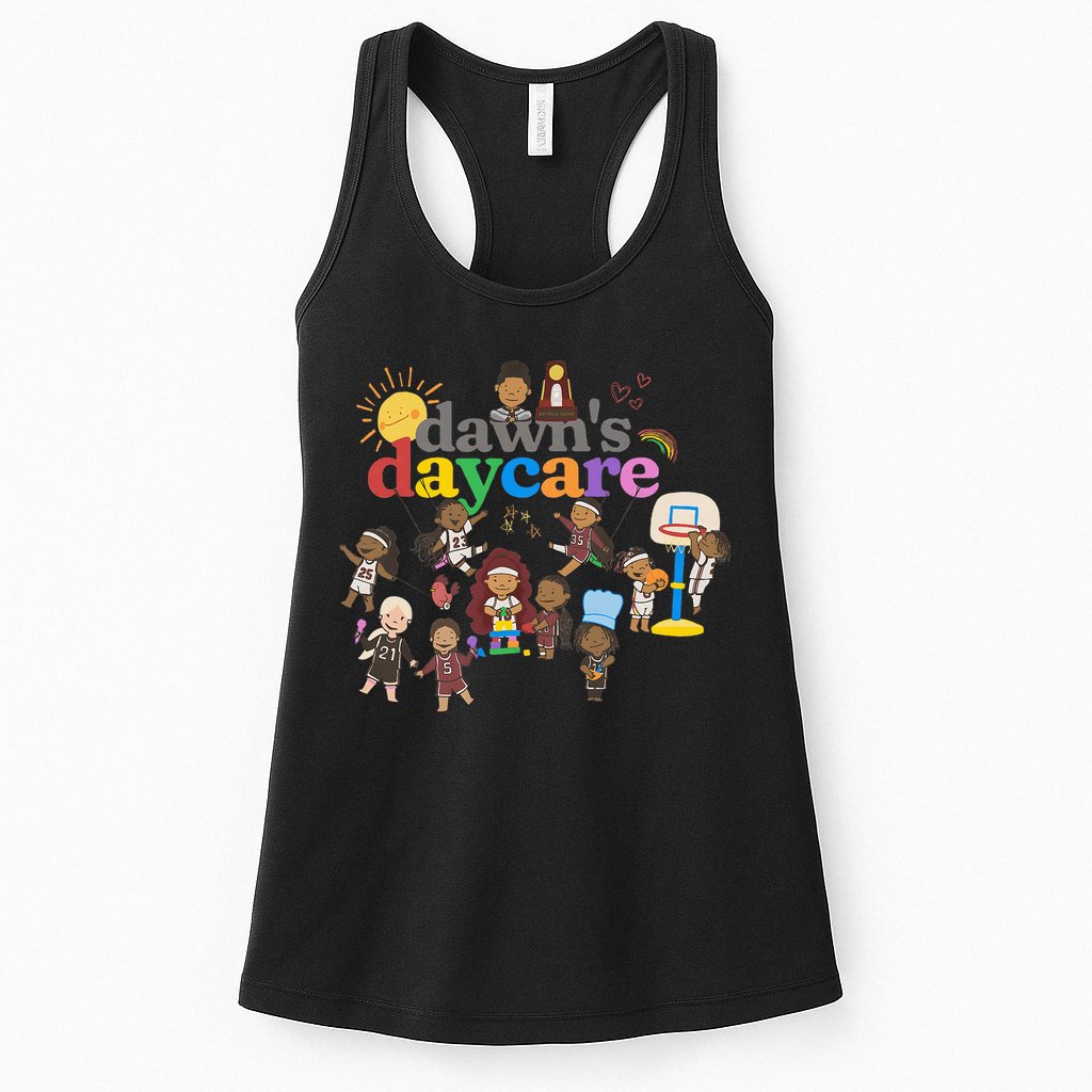 DawnS Daycare Basketball Cute Funny Womens Tank Top