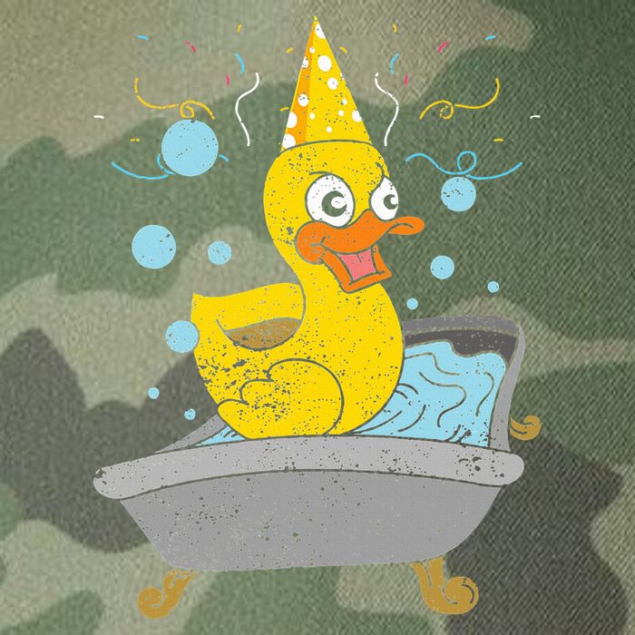Duckling Duckie Bath Toy Ducky Rubber Duck Legacy Tie Dye Trucker Hat