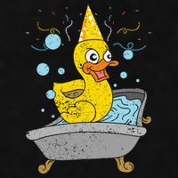 Duckling Duckie Bath Toy Ducky Rubber Duck Ladies PosiCharge Tri-Blend Wicking Tank