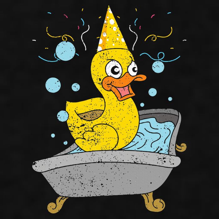Duckling Duckie Bath Toy Ducky Rubber Duck Ladies PosiCharge Tri-Blend Wicking Tank