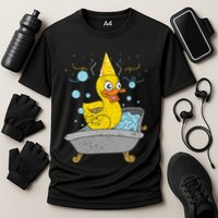 Duckling Duckie Bath Toy Ducky Rubber Duck Performance Shirt