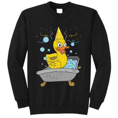 Duckling Duckie Bath Toy Ducky Rubber Duck Sweatshirt