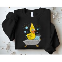 Duckling Duckie Bath Toy Ducky Rubber Duck Sweatshirt