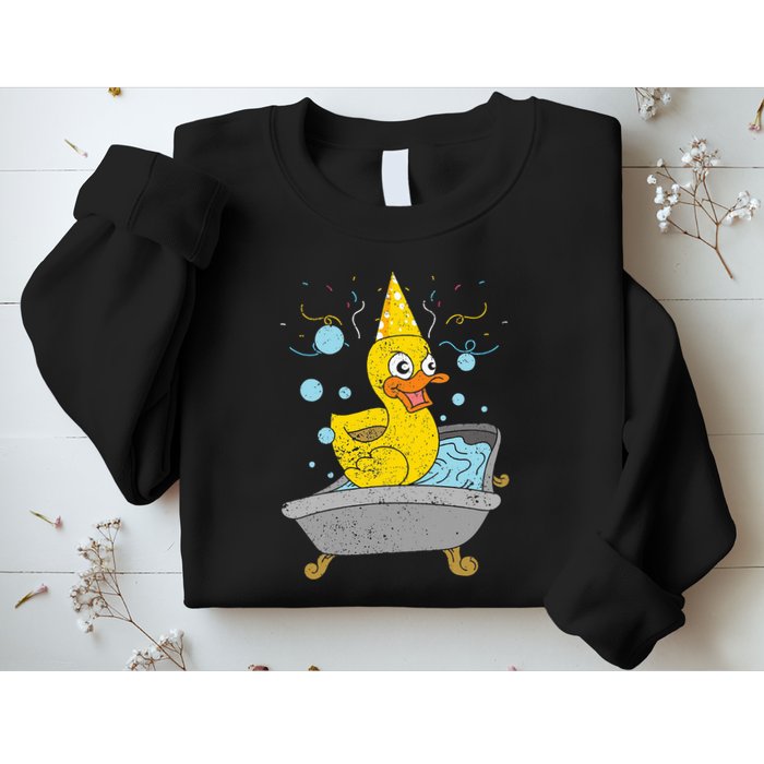 Duckling Duckie Bath Toy Ducky Rubber Duck Sweatshirt