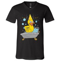 Duckling Duckie Bath Toy Ducky Rubber Duck V-Neck T-Shirt