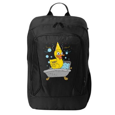 Duckling Duckie Bath Toy Ducky Rubber Duck City Backpack
