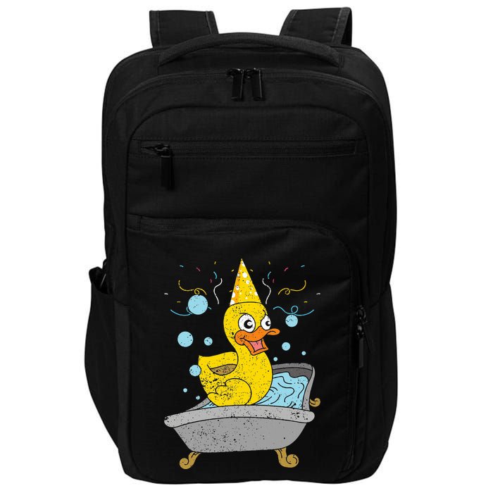 Duckling Duckie Bath Toy Ducky Rubber Duck Impact Tech Backpack