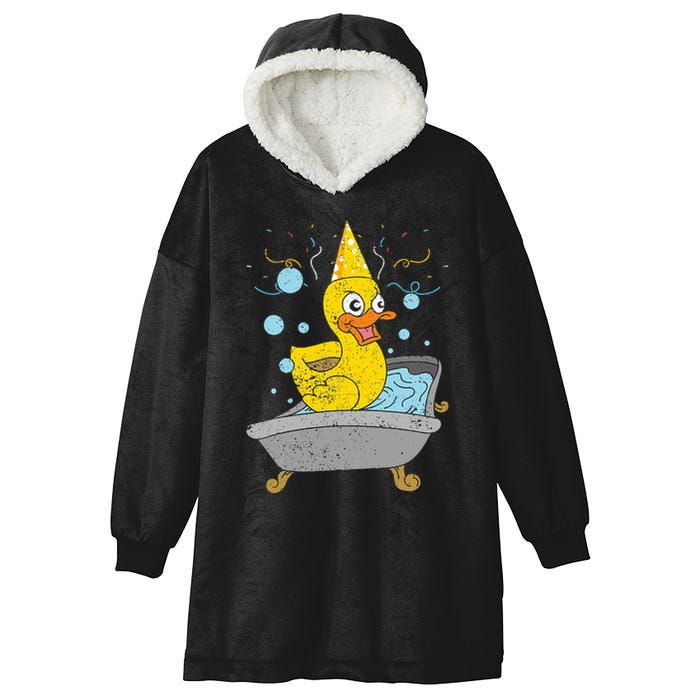 Duckling Duckie Bath Toy Ducky Rubber Duck Hooded Wearable Blanket