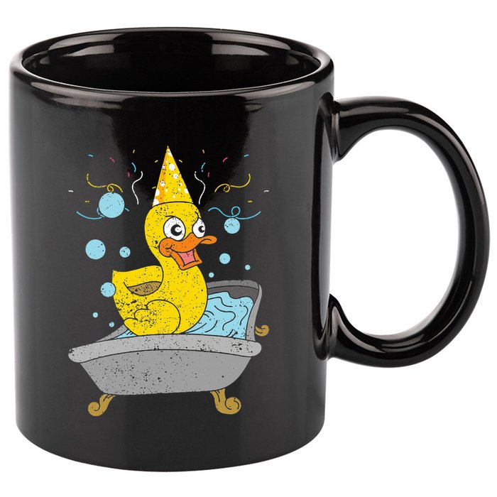 Duckling Duckie Bath Toy Ducky Rubber Duck 11oz C Handle Ceramic Mug