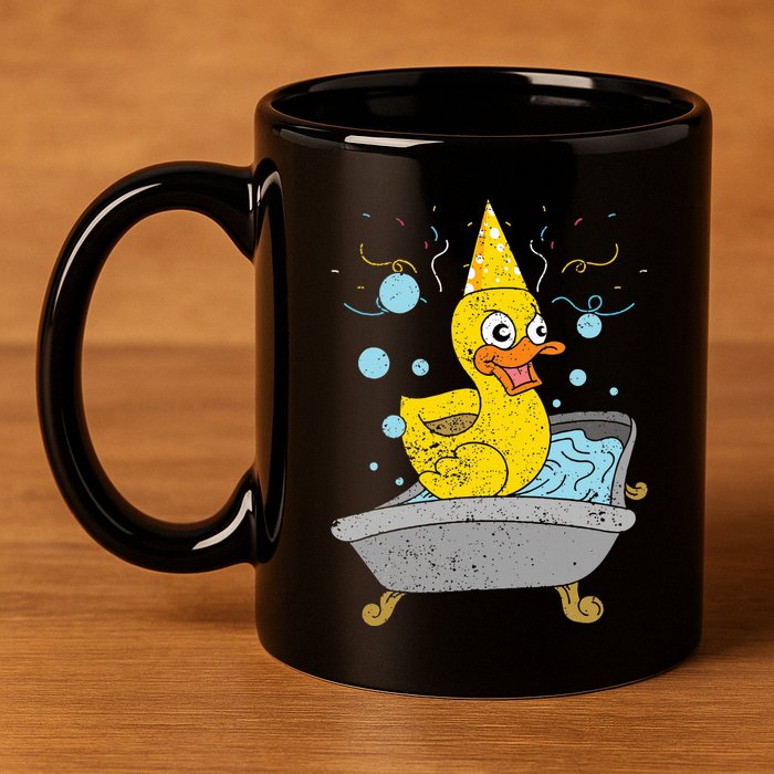 Duckling Duckie Bath Toy Ducky Rubber Duck 11oz C Handle Ceramic Mug