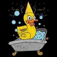 Duckling Duckie Bath Toy Ducky Rubber Duck Drawstring Bag