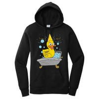 Duckling Duckie Bath Toy Ducky Rubber Duck Women's Pullover Hoodie