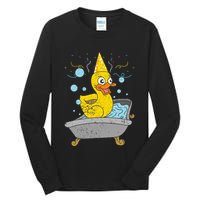 Duckling Duckie Bath Toy Ducky Rubber Duck Tall Long Sleeve T-Shirt