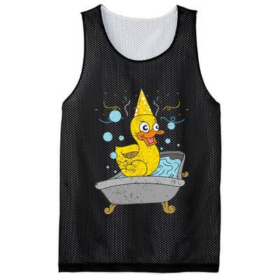 Duckling Duckie Bath Toy Ducky Rubber Duck Mesh Reversible Basketball Jersey Tank